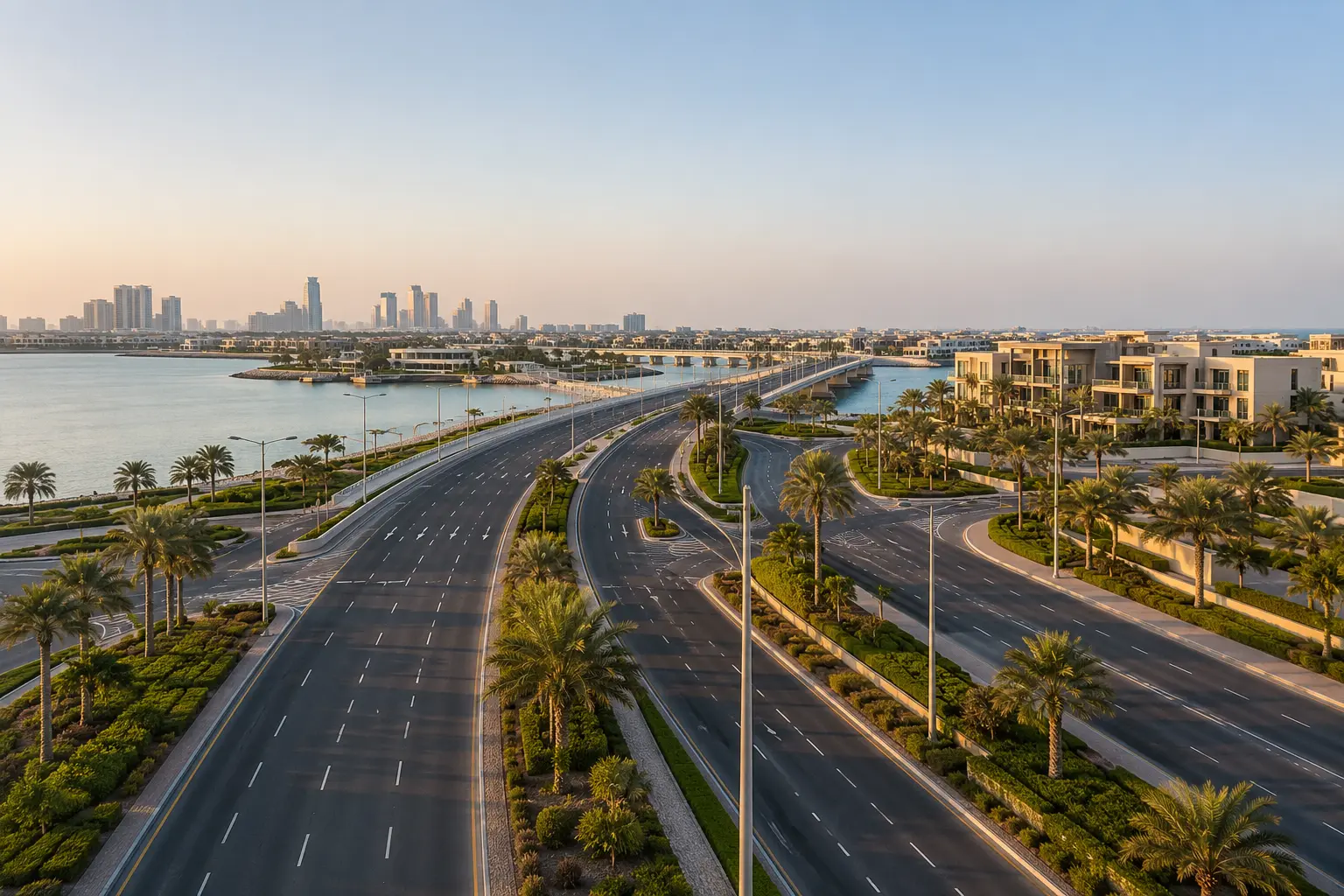 Masterplan and connectivity map of Marsa Al Saadiyat, Saadiyat Island